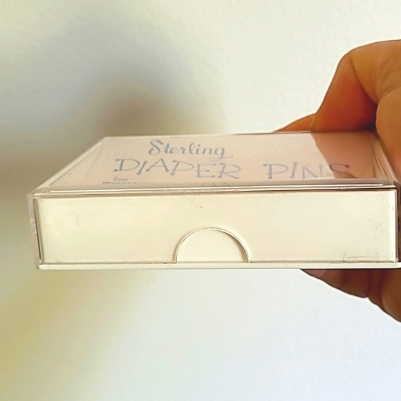 VTG-Sterling Diaper Pins For Monogramming By Napier In The Original Box-… - Picture 7 of 16